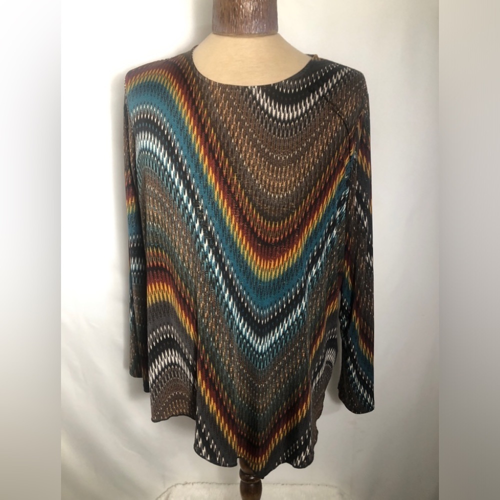 Womens Top. Multi Color. Stretchy. XXL